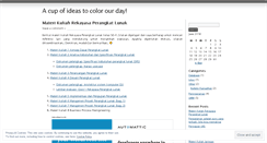 Desktop Screenshot of ilyasnuryasin.wordpress.com