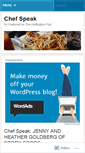 Mobile Screenshot of chefspeak.wordpress.com