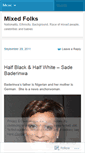Mobile Screenshot of mixedfolks.wordpress.com
