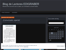 Tablet Screenshot of edigraberblogdelectores.wordpress.com
