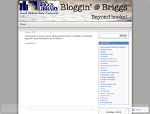 Tablet Screenshot of bloggingatbriggs.wordpress.com