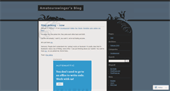 Desktop Screenshot of amateurswinger.wordpress.com