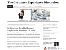 Tablet Screenshot of customerdiscussion.wordpress.com