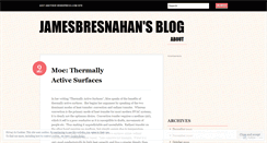 Desktop Screenshot of jamesbresnahan.wordpress.com