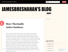 Tablet Screenshot of jamesbresnahan.wordpress.com