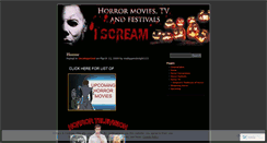 Desktop Screenshot of horrormoviesandtv.wordpress.com