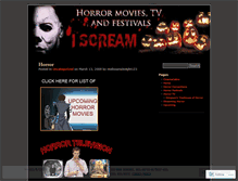 Tablet Screenshot of horrormoviesandtv.wordpress.com