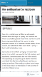 Mobile Screenshot of enthusiastslexicon.wordpress.com