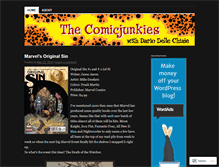 Tablet Screenshot of comicjunkies.wordpress.com