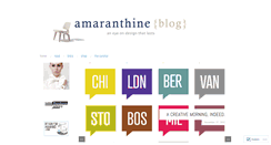 Desktop Screenshot of amaranthinedesign.wordpress.com