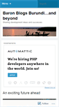 Mobile Screenshot of baronblogsburundi.wordpress.com