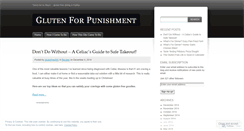 Desktop Screenshot of glutenpunishment.wordpress.com