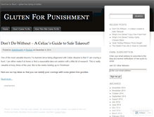 Tablet Screenshot of glutenpunishment.wordpress.com