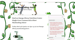 Desktop Screenshot of bestmasticatingjuicer.wordpress.com