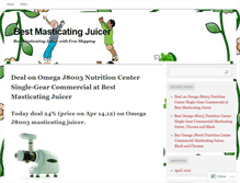 Tablet Screenshot of bestmasticatingjuicer.wordpress.com