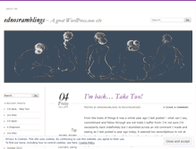Tablet Screenshot of ednosramblings.wordpress.com