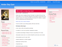 Tablet Screenshot of amberdaycare.wordpress.com