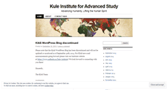 Desktop Screenshot of kuleinstitute.wordpress.com