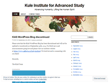 Tablet Screenshot of kuleinstitute.wordpress.com