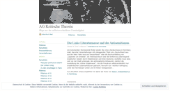 Desktop Screenshot of kritischetheorie.wordpress.com