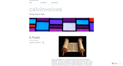 Desktop Screenshot of calvinvoices.wordpress.com