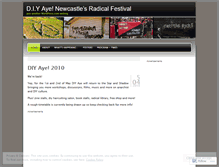 Tablet Screenshot of diyayefest.wordpress.com