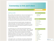 Tablet Screenshot of commentaryonartsandculture.wordpress.com