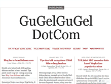 Tablet Screenshot of gugelgugel.wordpress.com