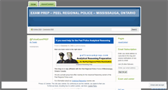 Desktop Screenshot of policeexamprep.wordpress.com