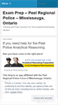 Mobile Screenshot of policeexamprep.wordpress.com