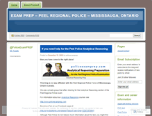 Tablet Screenshot of policeexamprep.wordpress.com