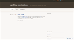 Desktop Screenshot of confessionshotelmanager.wordpress.com