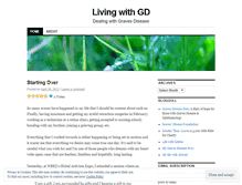 Tablet Screenshot of livingwithgd.wordpress.com