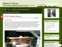 Tablet Screenshot of butternthyme.wordpress.com