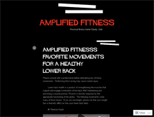 Tablet Screenshot of amplifiedfitness123.wordpress.com