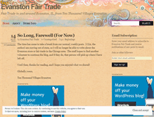 Tablet Screenshot of evanstonfairtrade.wordpress.com