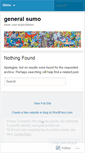 Mobile Screenshot of generalsumo.wordpress.com