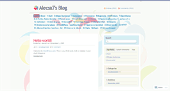 Desktop Screenshot of alecsa7.wordpress.com