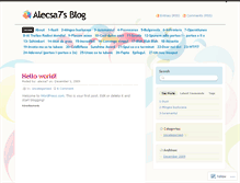 Tablet Screenshot of alecsa7.wordpress.com