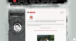 Desktop Screenshot of achievingheights.wordpress.com