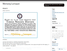 Tablet Screenshot of memanglumayan.wordpress.com