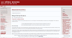 Desktop Screenshot of lahongnhung.wordpress.com