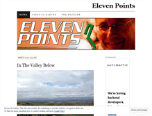 Tablet Screenshot of elevenpoints.wordpress.com
