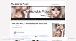 Desktop Screenshot of mathyldavaleska.wordpress.com