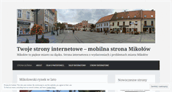 Desktop Screenshot of mikolow.wordpress.com