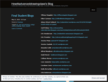 Tablet Screenshot of hewittadvanceddrawingclass.wordpress.com