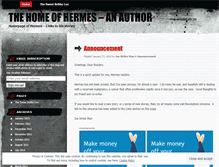 Tablet Screenshot of hermesauthor.wordpress.com