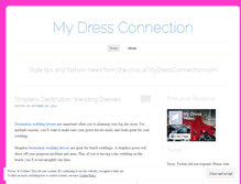Tablet Screenshot of mydressconnection.wordpress.com