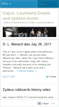 Mobile Screenshot of cajunandzydeco.wordpress.com