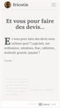 Mobile Screenshot of fricotin.wordpress.com